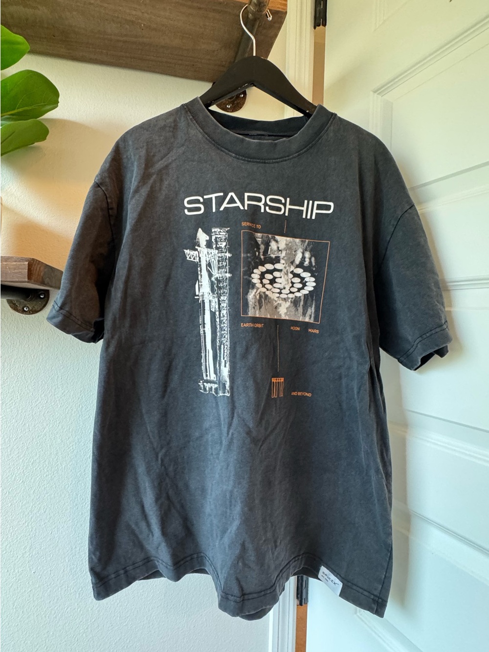 Space X Starship cotton graphic Tee